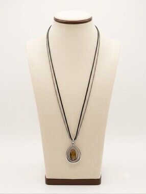 Tigers Eye Pendant Necklace